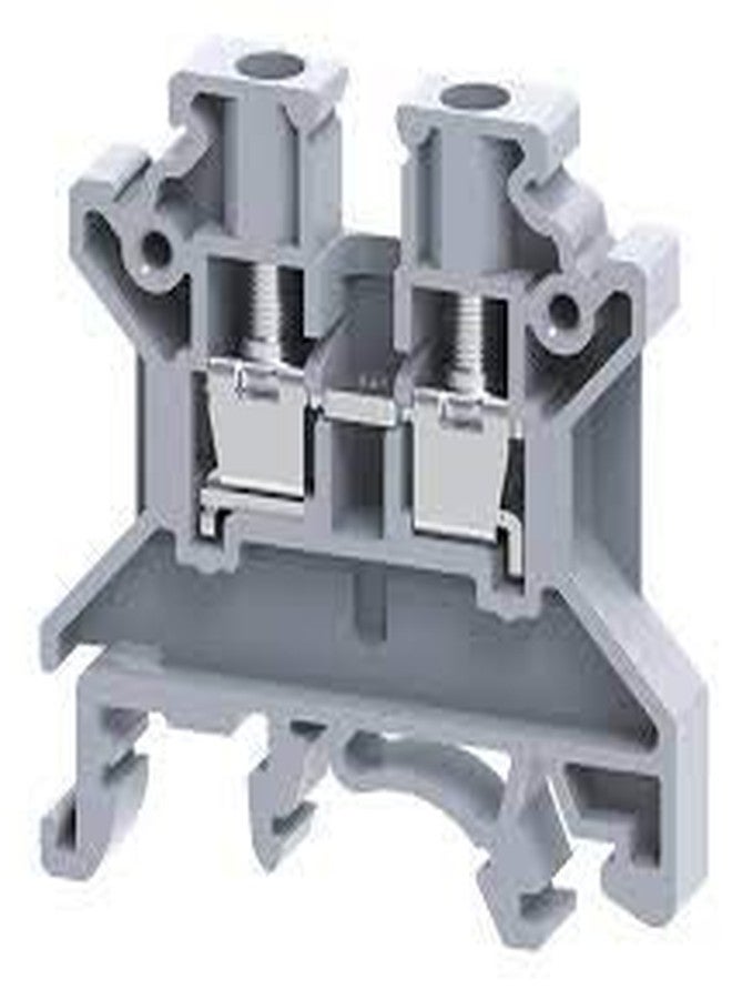 Connectwell مجموعة موصلات طرفية رمادية من Connectwell طراز CTS6U، سعة 41 أمبير، مساحة 6 مم مربع، عبوة من 100 قطعة - Image 1